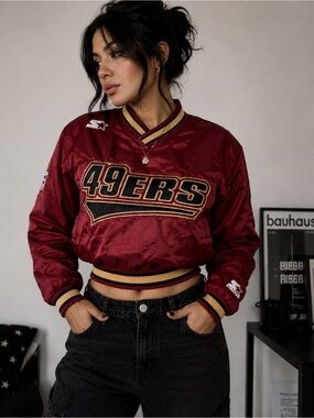 Vintage Starter San Francisco 49ers NFL Pullover Jacket Size S
